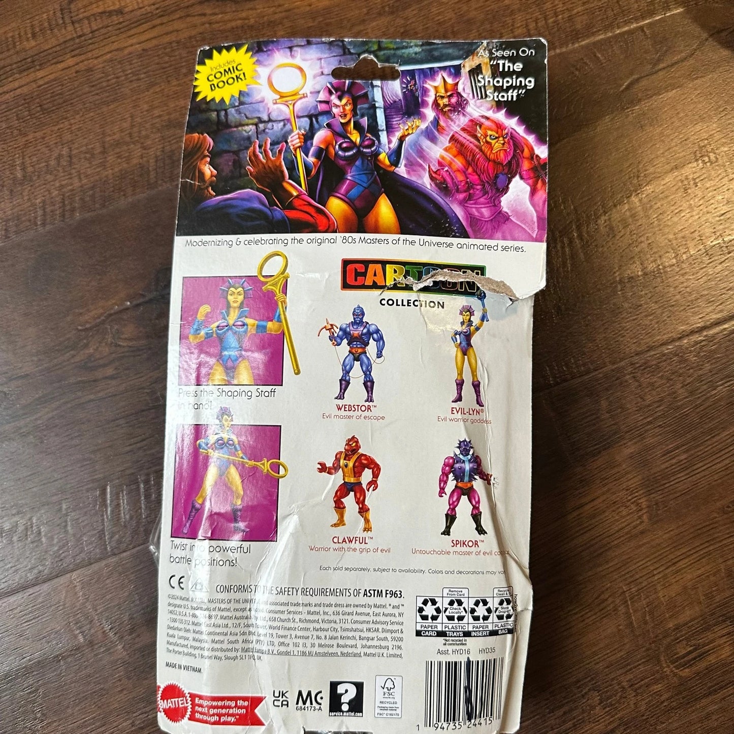 Mattel 80s VINTAGE Masters of the Universe Origins Cartoon New EVIL-LYN Figure