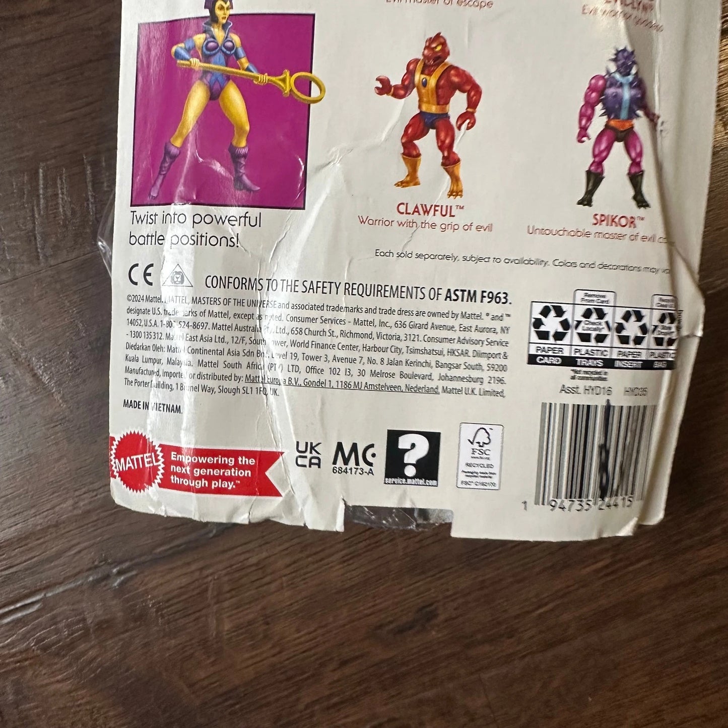 Mattel 80s VINTAGE Masters of the Universe Origins Cartoon New EVIL-LYN Figure