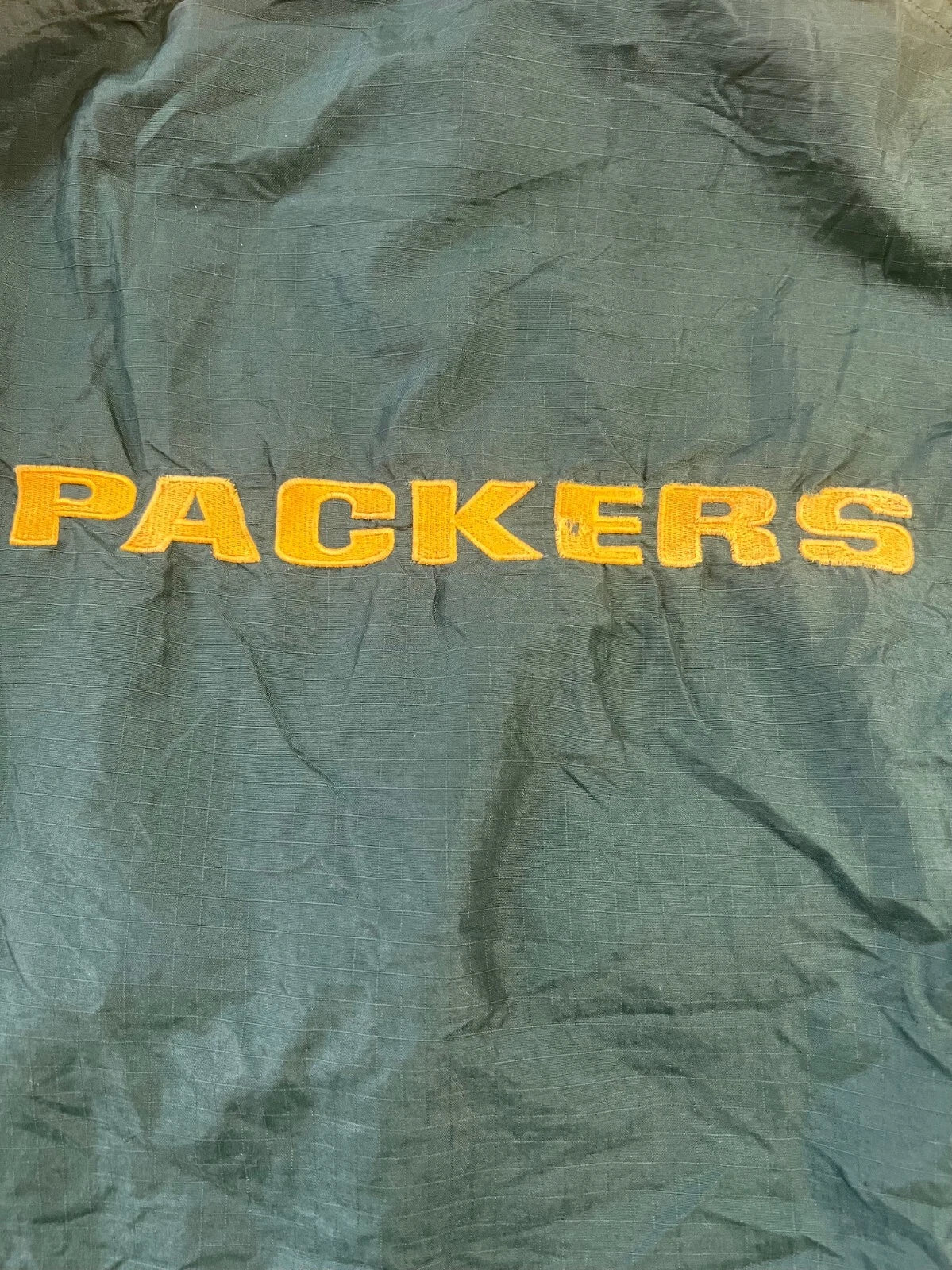 Vintage Pro Line Green Bay Packers Mens Green Full Zip NFL Parka Jacket Size XL