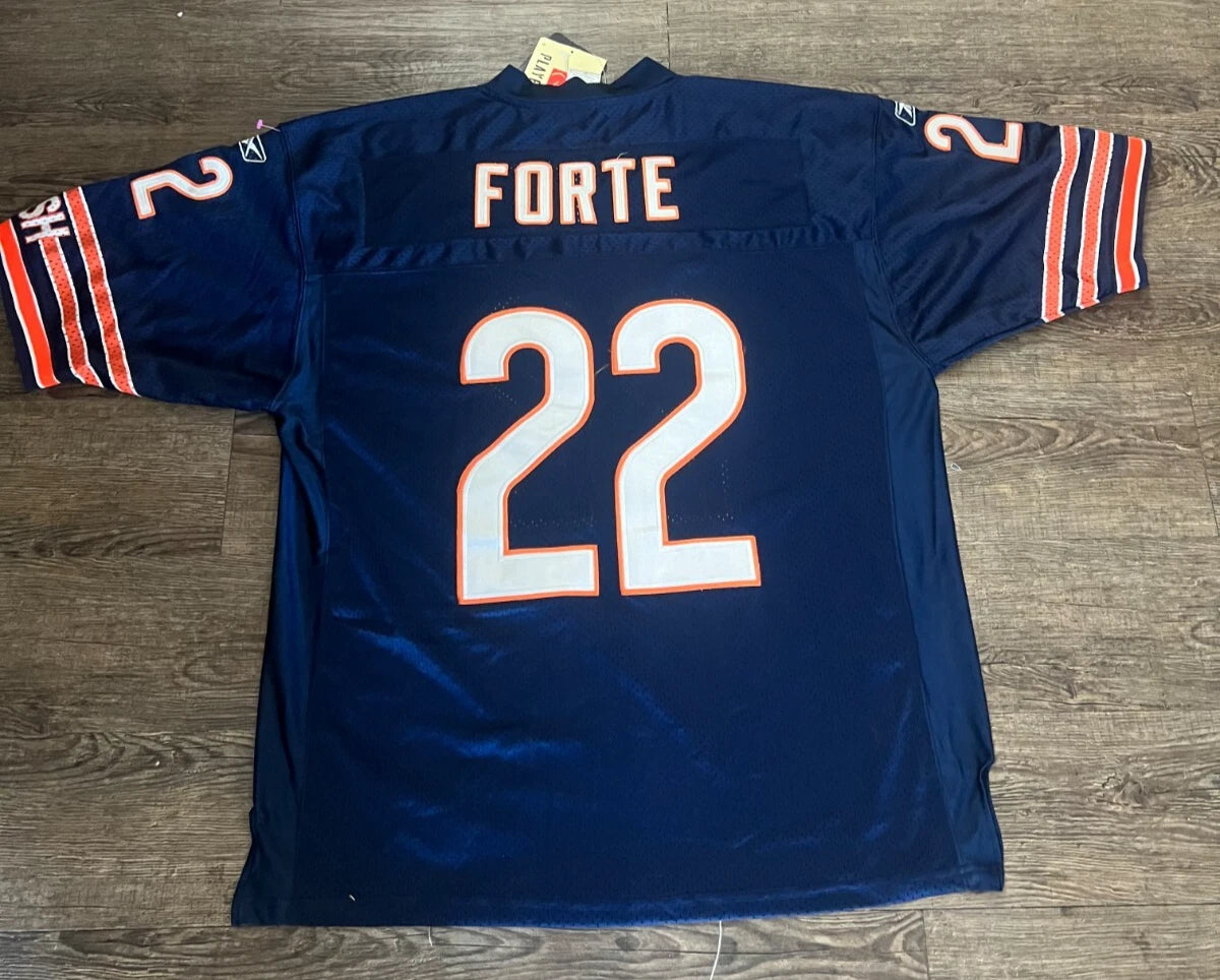 Matt Forte Rare Chicago Bears #22 Jersey Size 50 Blue Football NFL Reebok NWT