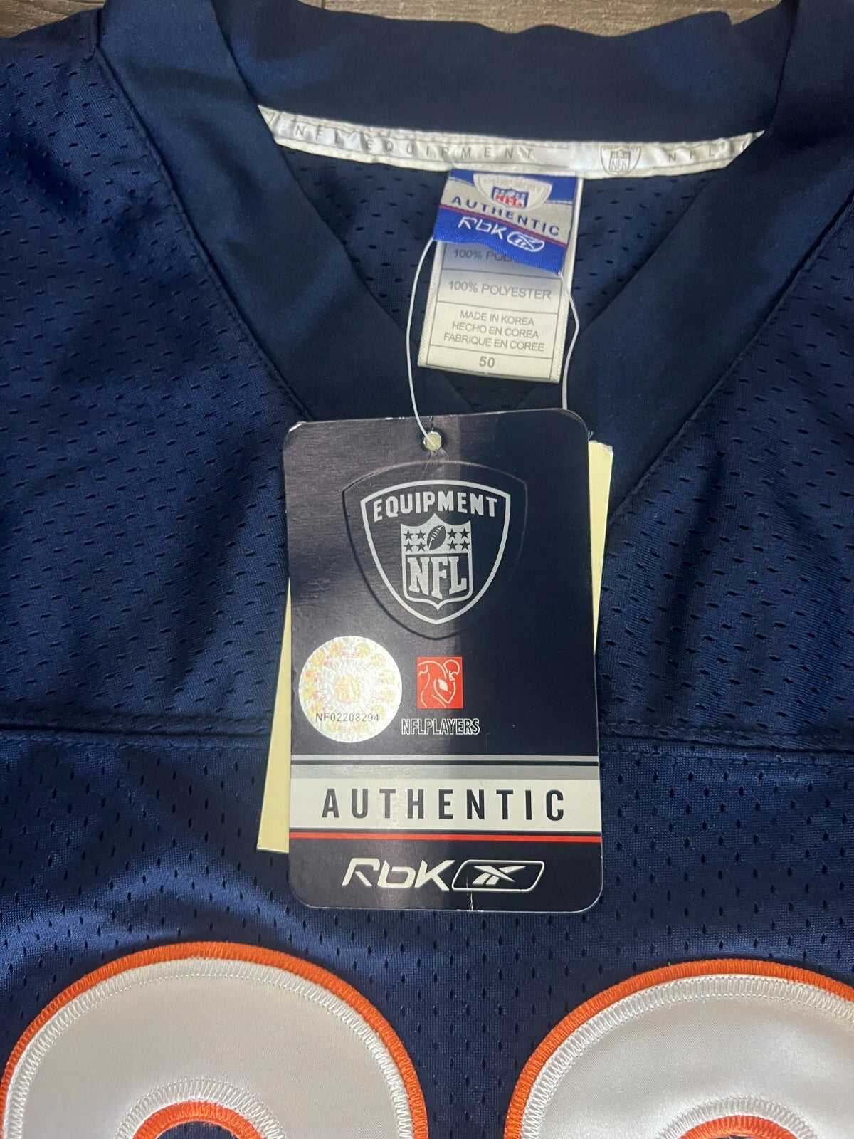Matt Forte Rare Chicago Bears #22 Jersey Size 50 Blue Football NFL Reebok NWT