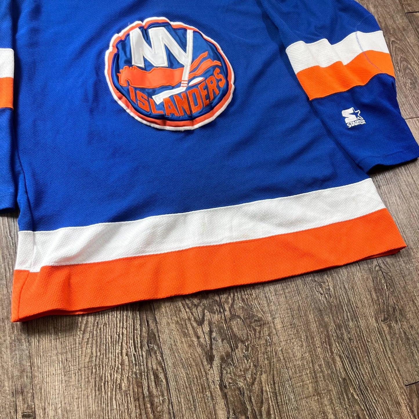 Vintage 90's Starter Mens New York Islanders NHL Hockey Jersey Rare Y2K Oversize
