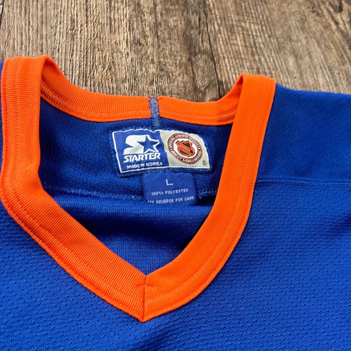 Vintage 90's Starter Mens New York Islanders NHL Hockey Jersey Rare Y2K Oversize
