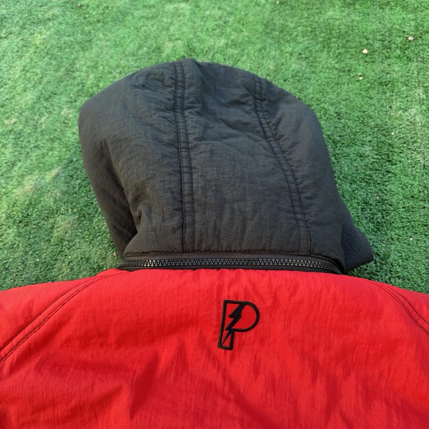 90s Rare Vintage Pro Player NFL Kansas City Chiefs Puffer Zip Up Jacket 2XL SHIP