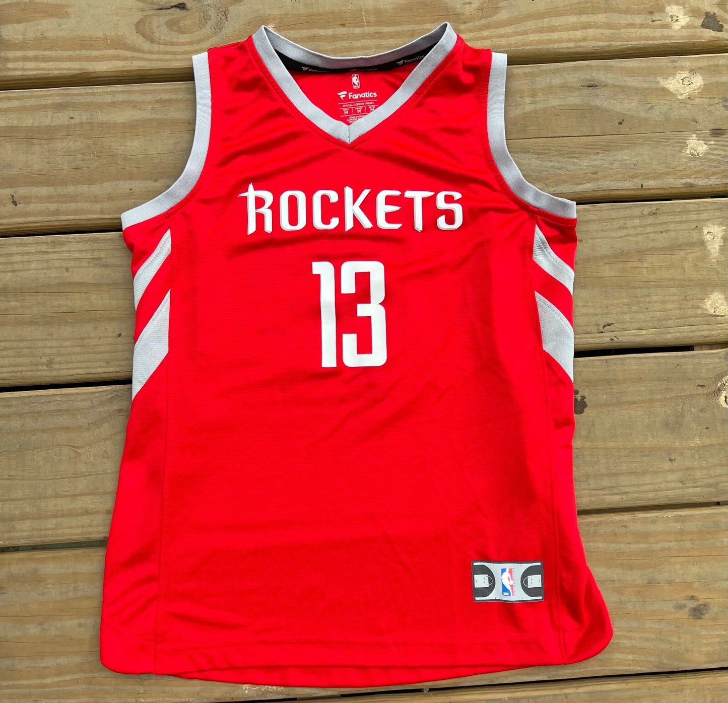 Vintage Houston Rockets James Harden #13 NBA Basketball Youth Red Jersey Size M