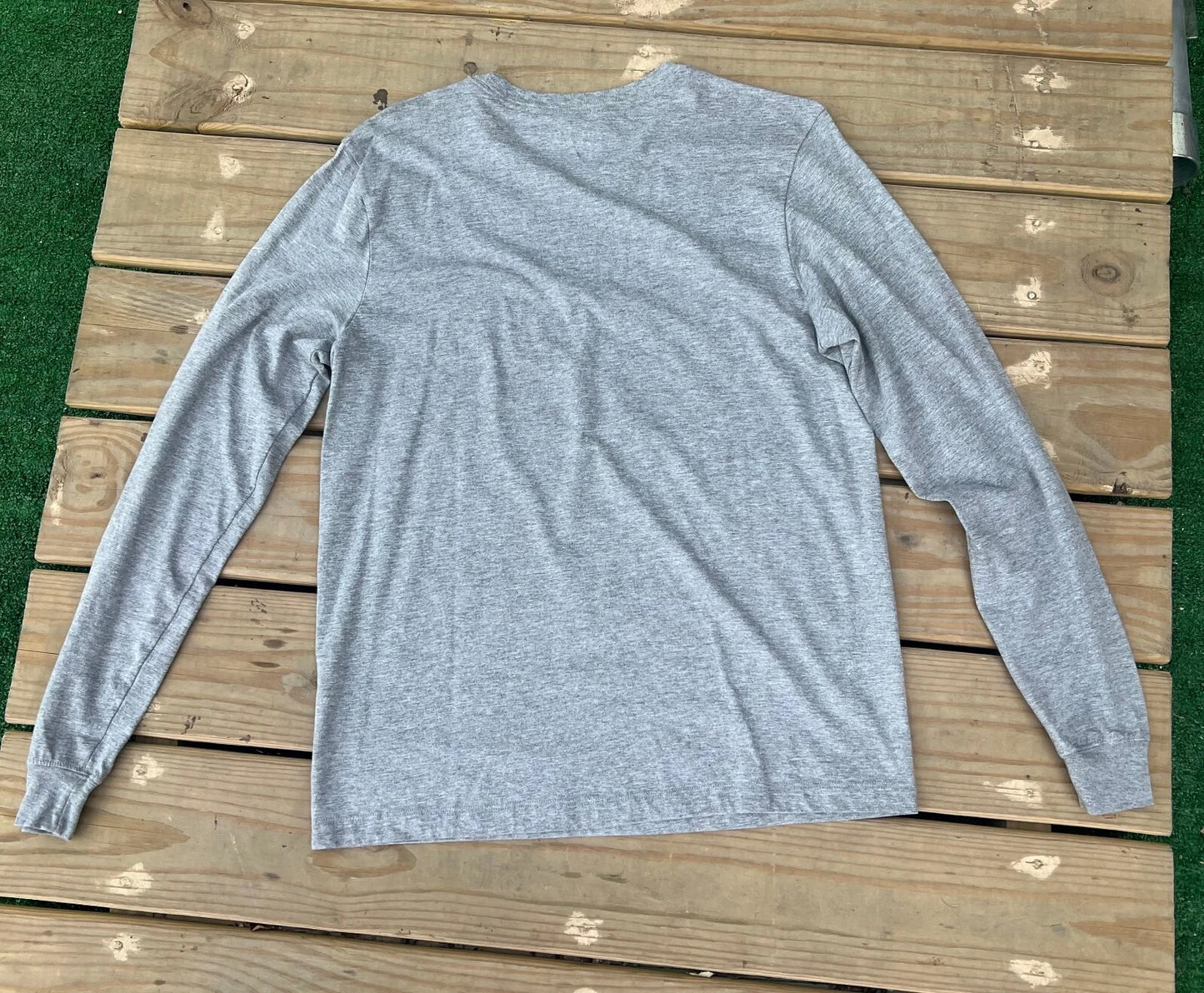 Nike Mens Kansas City Chiefs Heather Gray AFC Champions Long Sleeve T-Shirt Sz M