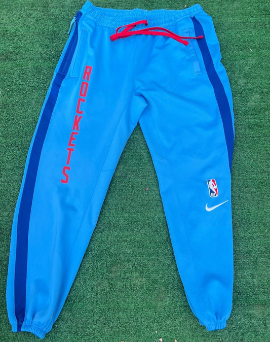 Nike Dri-Fit Men's Blue Houston Rockets Basketball NBA Warm Up Pants Size 3XL