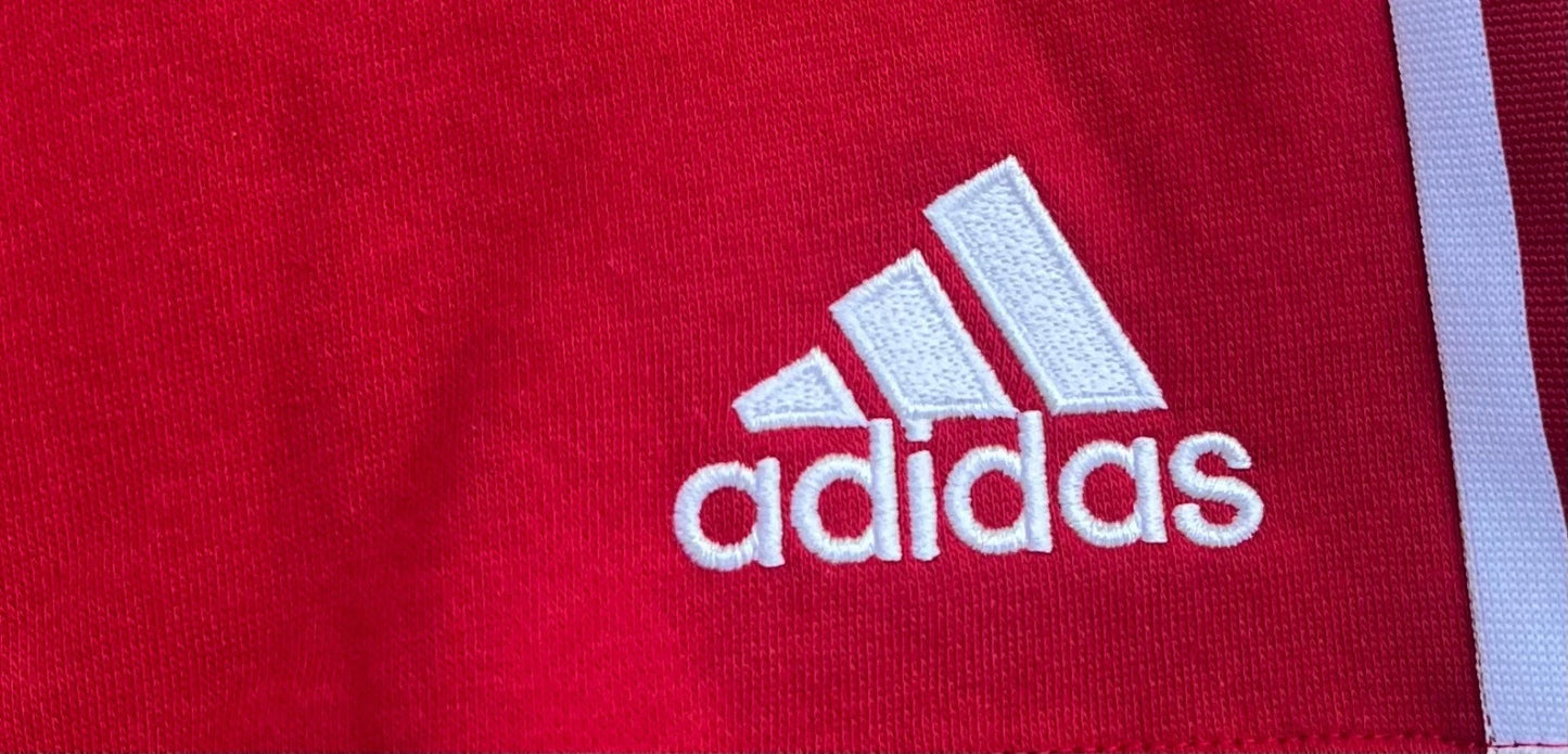 Adidas Tiro 21 Mwns Team Power Red 2 Fleece Soccer Sweat Shorts Size M RARE NWT