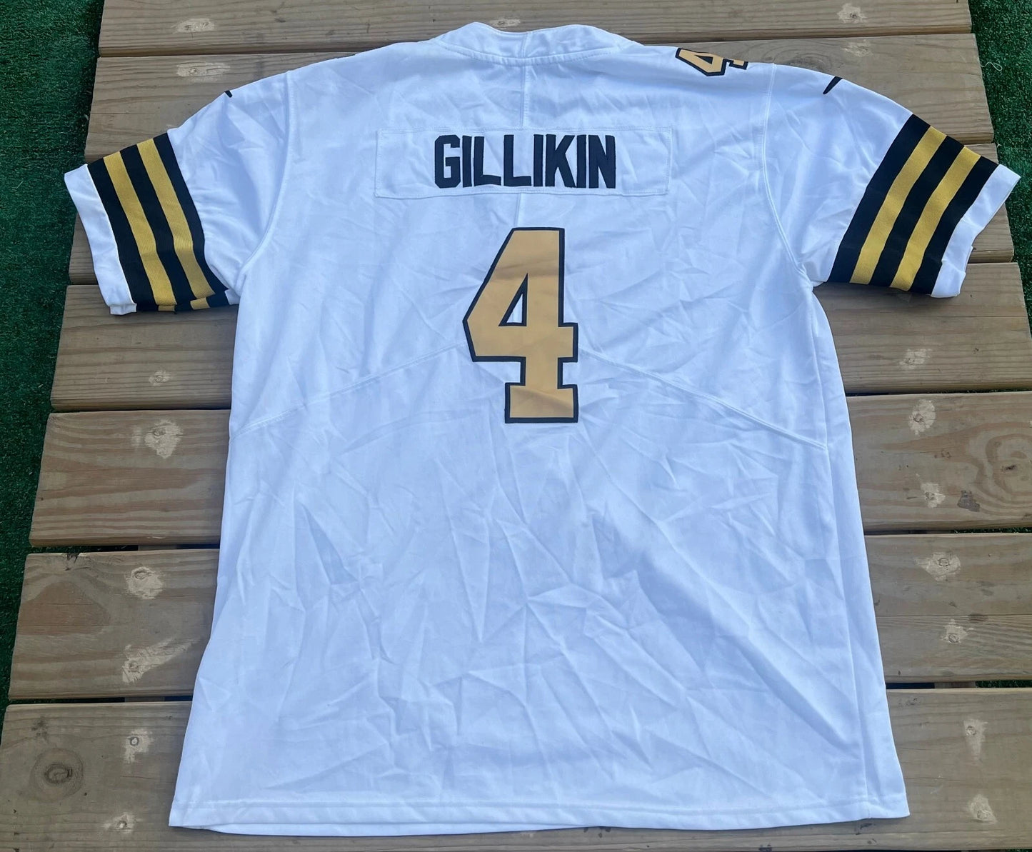 Nike Mens White #4 Blake Gillikin New Orleans Saints NFL On Field Jersey Sz 2XL