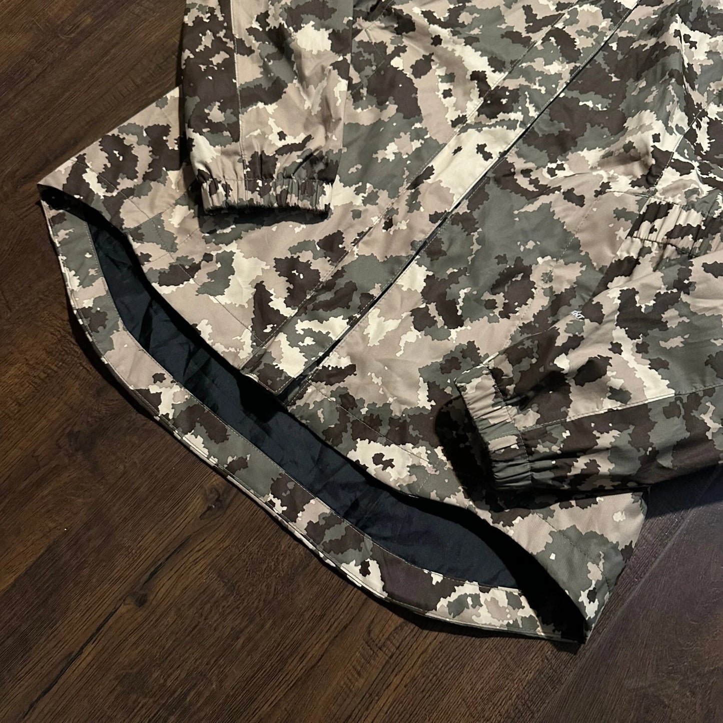 The North Face Women Green Camouflage Tamburello Insulated Parka Jacket Size S