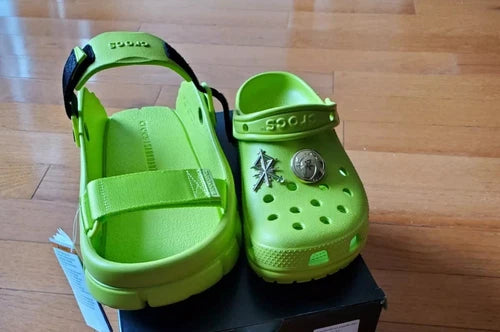 Crocs X SANKUANZ Classic Clog Green Collaboration Size 10M / 12W NO BOX