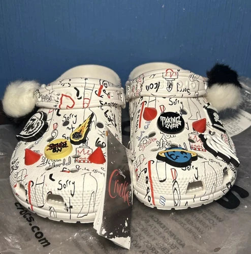 DISNEY Classic Cruella II Crocs Clog - NEW w/ TAG White Size Mens 10 Womens 12