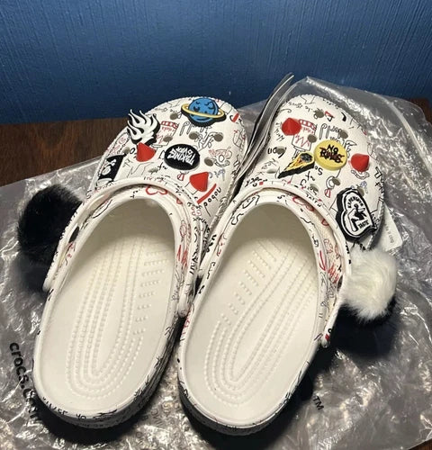 DISNEY Classic Cruella II Crocs Clog - NEW w/ TAG White Size Mens 10 Womens 12