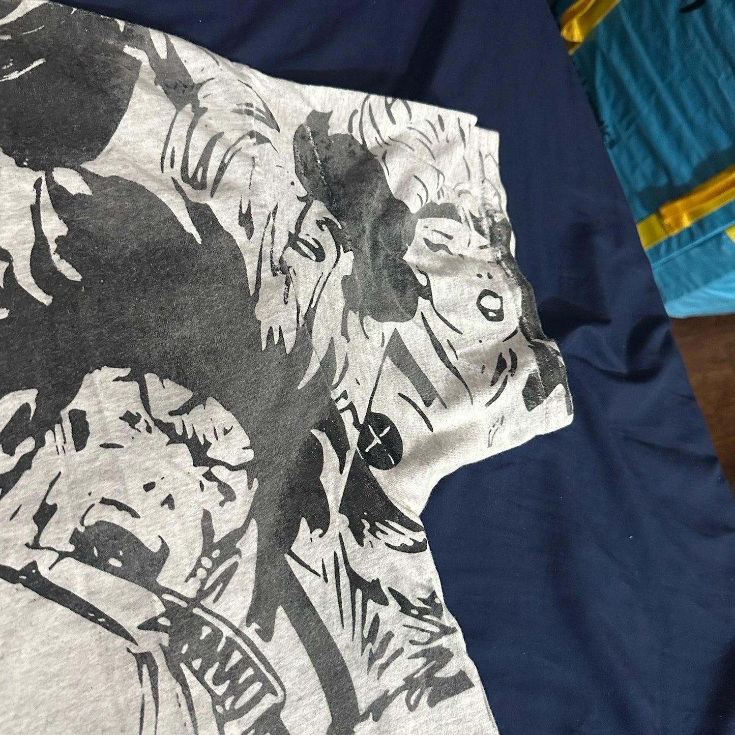 Vintage Marvel Comic Images X-Men Shirt All Over Print Wolverine Gambit RARE