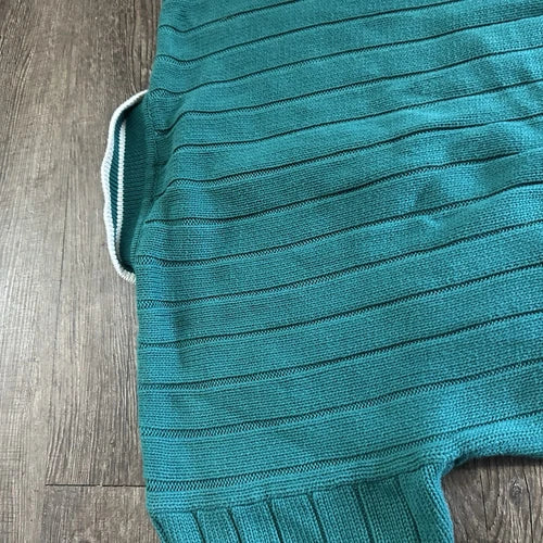 Vintage Y2K 80s GAP Sweater M Quarter Button Up Crewneck Cotton Teal Blue RAREVintage Y2K 80s GAP Sweater M Quarter Button Up Crewneck Cotton Teal Blue RARE