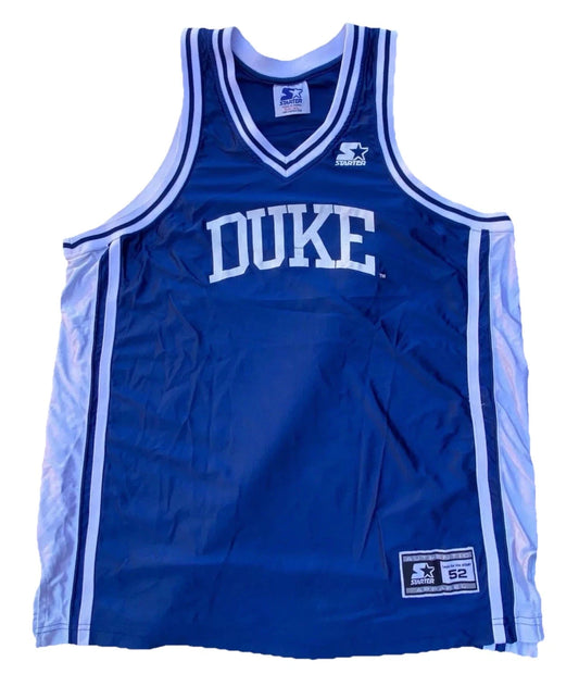 Vintage Starter NCAA Duke Blue Devils Men's Basketball Jersey Size 52 XL