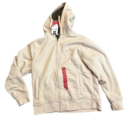 Member's Mark Mens Cream Soft Fleece With Inner Sherpa Lined Full Zip Hoodie XL