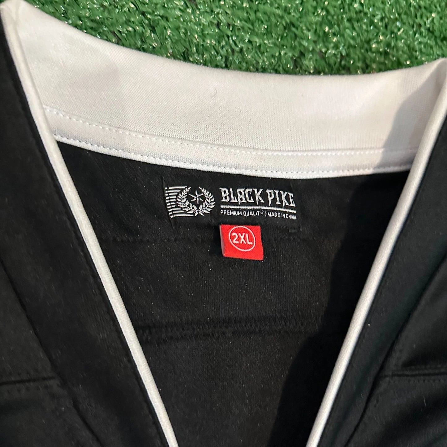 Black Pike Higher State Balance Mens Black Long Sleeve Casual Jersey Size 2XL