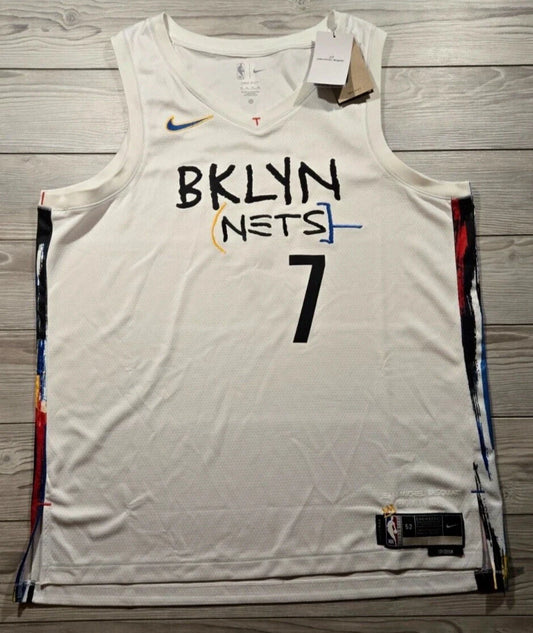 Nike Kevin Durant Brooklyn Nets Basquiat City Edition Jersey Size S DO9585 102