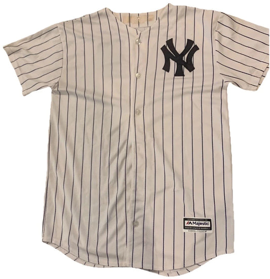 Majestic Mens White New York Yankees Derek Jeter #2 MLB Baseball Official Jersey