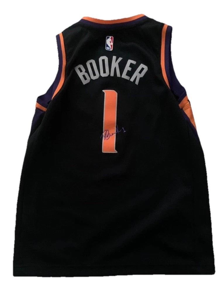 Nike Mens Black Devin Booker #1 Phoenix Suns Statement Swingman NBA Jersey M