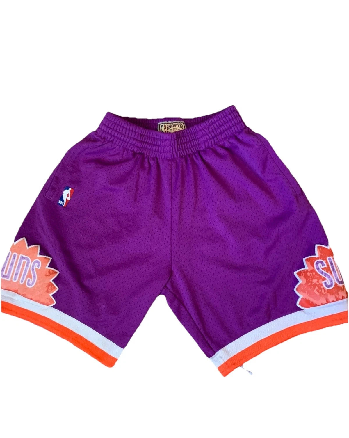Mitchell & Ness Mens Purple NBA Phoenix Suns Swingman Sports Shorts Size Small