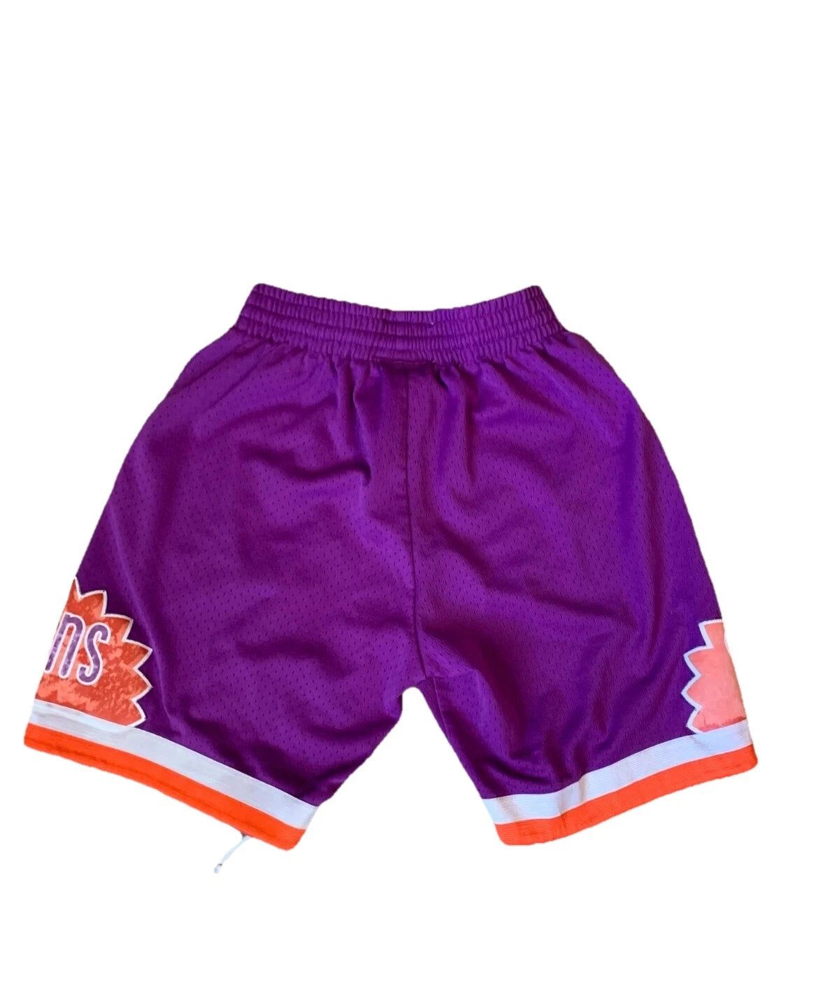 Mitchell & Ness Mens Purple NBA Phoenix Suns Swingman Sports Shorts Size Small