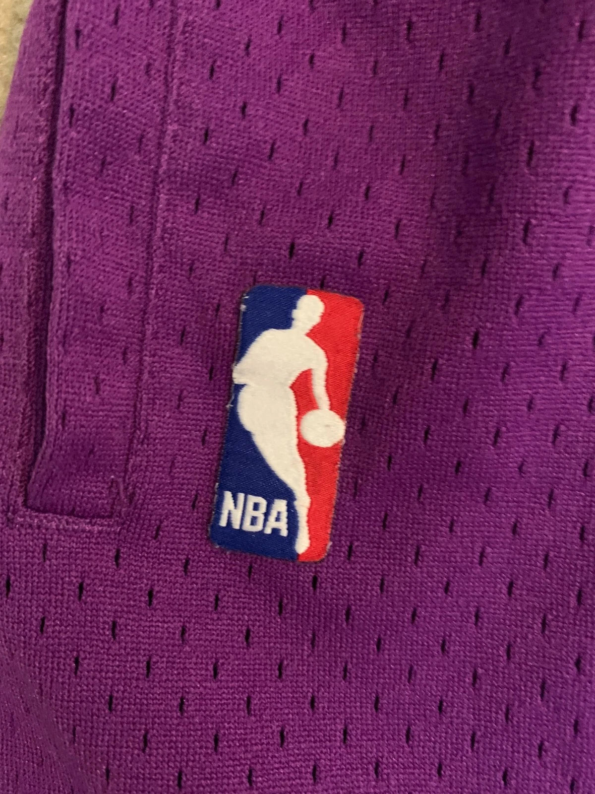 Mitchell & Ness Mens Purple NBA Phoenix Suns Swingman Sports Shorts Size Small