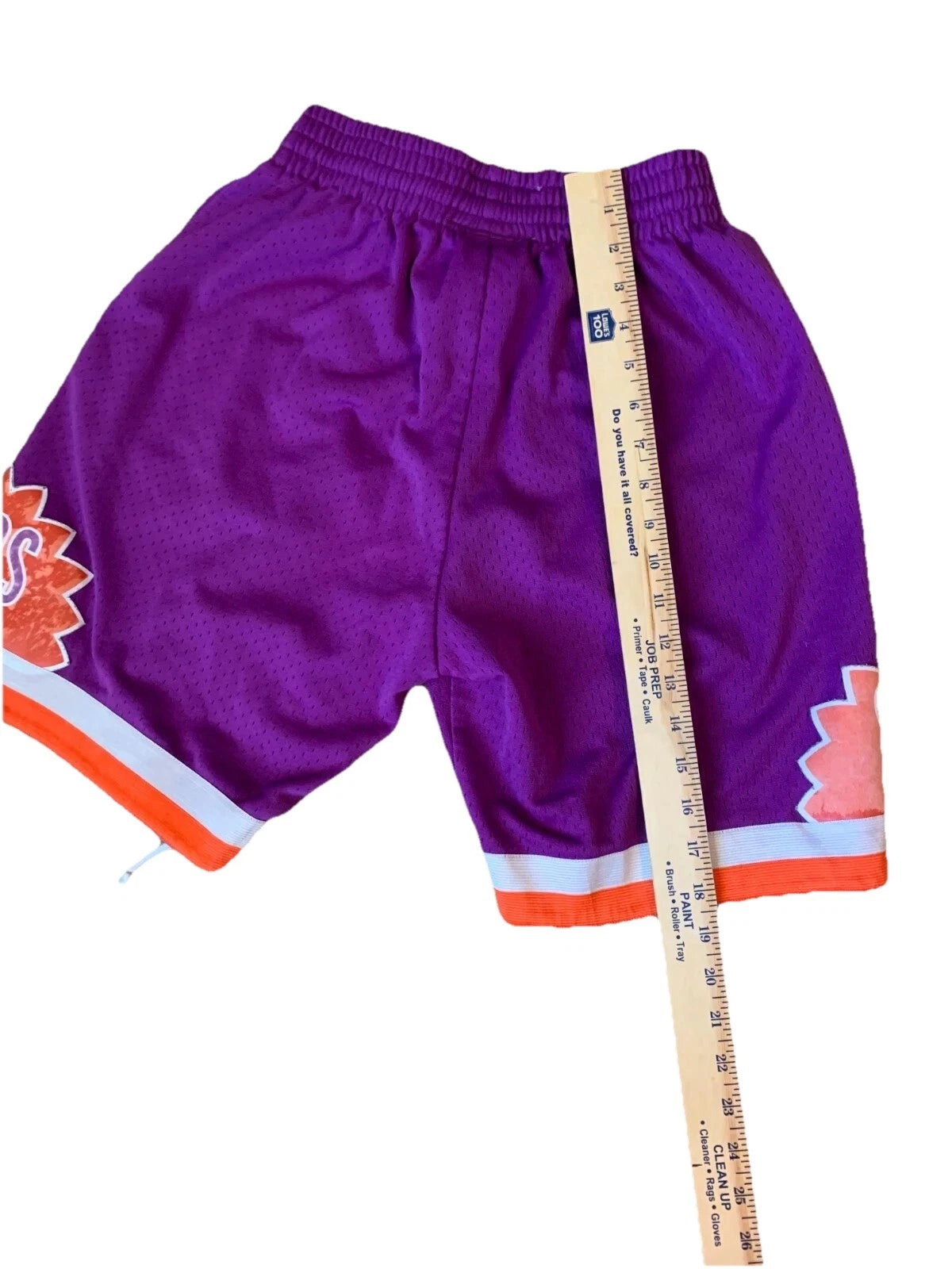 Mitchell & Ness Mens Purple NBA Phoenix Suns Swingman Sports Shorts Size Small