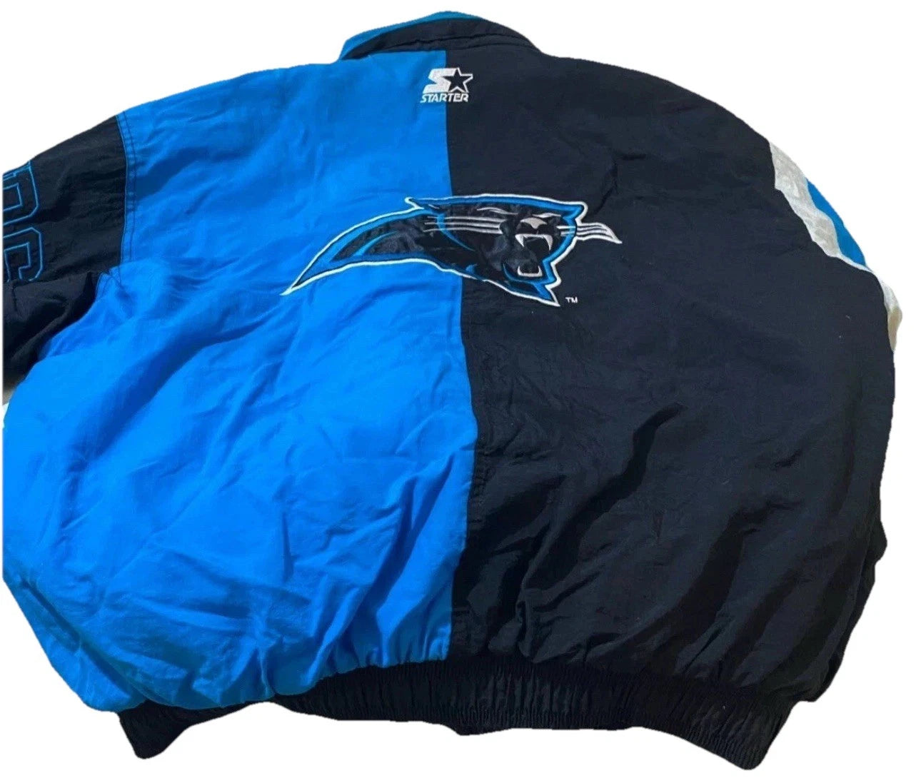 Vintage Starter NFL Carolina Panthers Puffer Jacket Size XL
