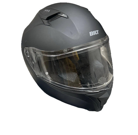 BILT Vertex Full Face Motorcycle Helmet Small Matte Black SHIPS FAST