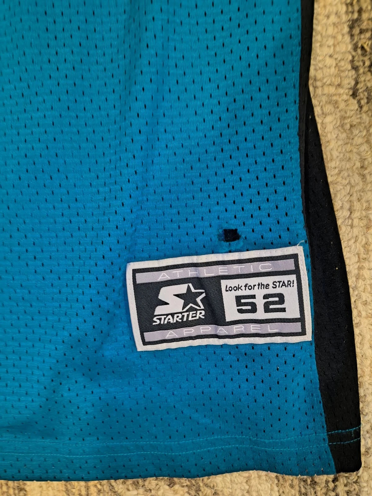 Vintage Starter Mens Blue Jacksonville Jaguars Mark Brunell Jersey #8 Size XL