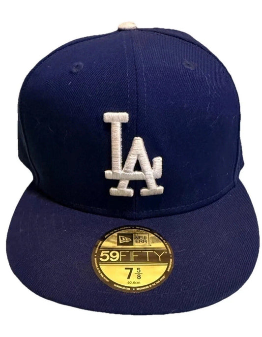 Los Angeles Dodgers Mens Dark Blue Swarovski Flag Side Baseball Hat Cap RARE