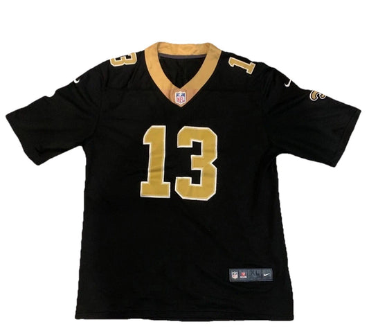 Nike Mens Black Michael Thomas #13 New Orleans Saints NFL Jersey X-Large