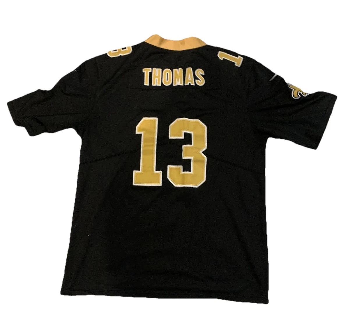 Nike Mens Black Michael Thomas #13 New Orleans Saints NFL Jersey X-Large