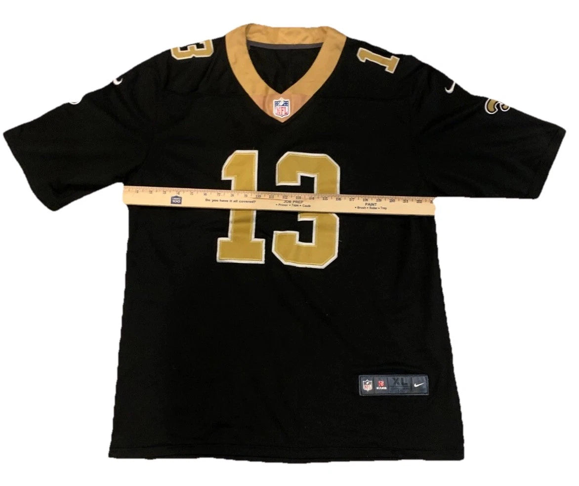 Nike Mens Black Michael Thomas #13 New Orleans Saints NFL Jersey X-Large