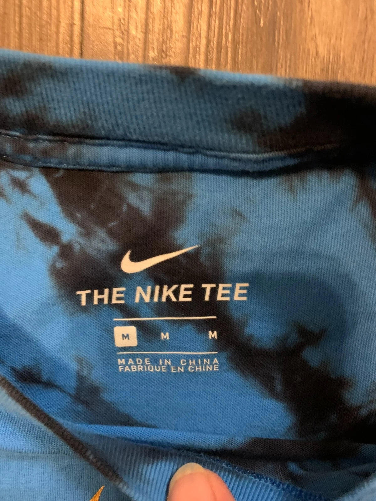 Nike Mens Blue Team USA Basketball Olympics XXXII Tie Dye T-Shirt Size Medium
