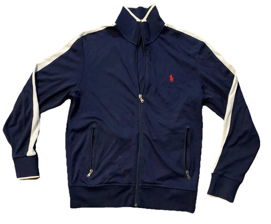 Polo Ralph Lauren Mens Navy Blue Interlock Classic Red Pony Tracksuit Size Small