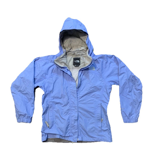 The North Face Girls Purple Vintage Mesh Lining Rain Windbreaker Jacket Y2K L