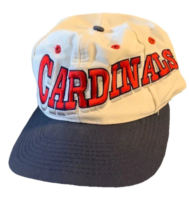 Vintage Mens White St. Louis Cardinals Snapback Baseball Hat Cap One Size RARE