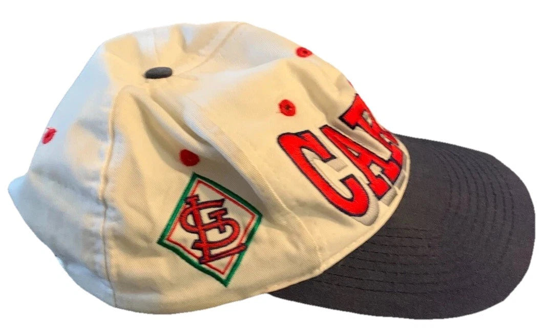 Vintage Mens White St. Louis Cardinals Snapback Baseball Hat Cap One Size RARE