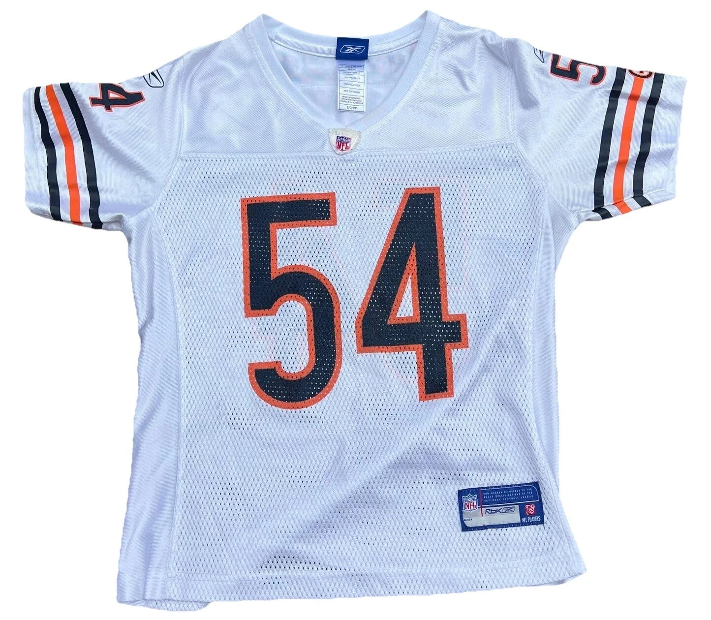 Reebok Kids White Chicago Bears Brian Urlacher #54 NFL Football Jersey Small