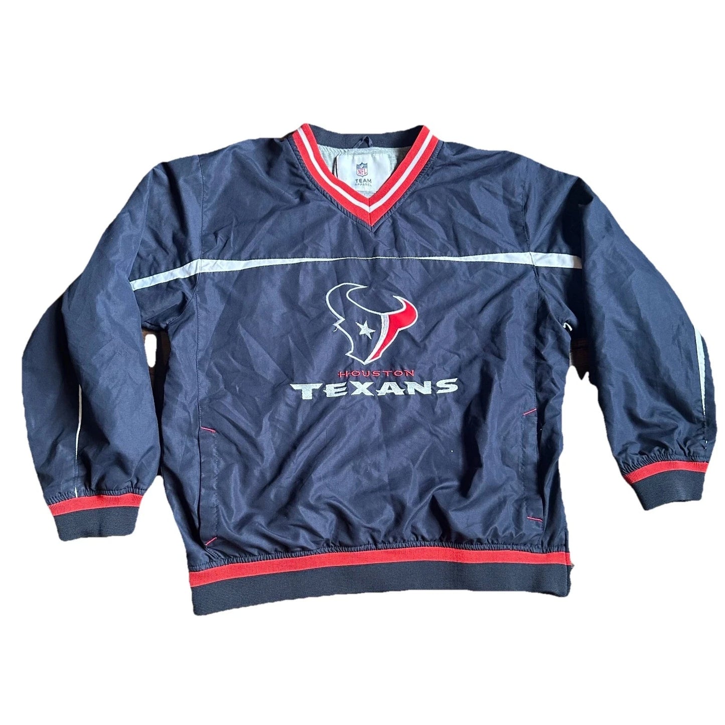 Vintage Houston Texans Jersey NFL Football Jacket Team Apparel Navy Blue S/M
