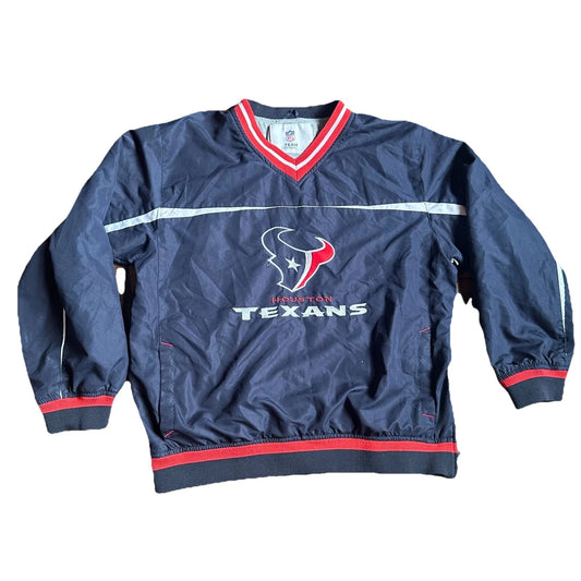 Vintage Houston Texans Jersey NFL Football Jacket Team Apparel Navy Blue S/M