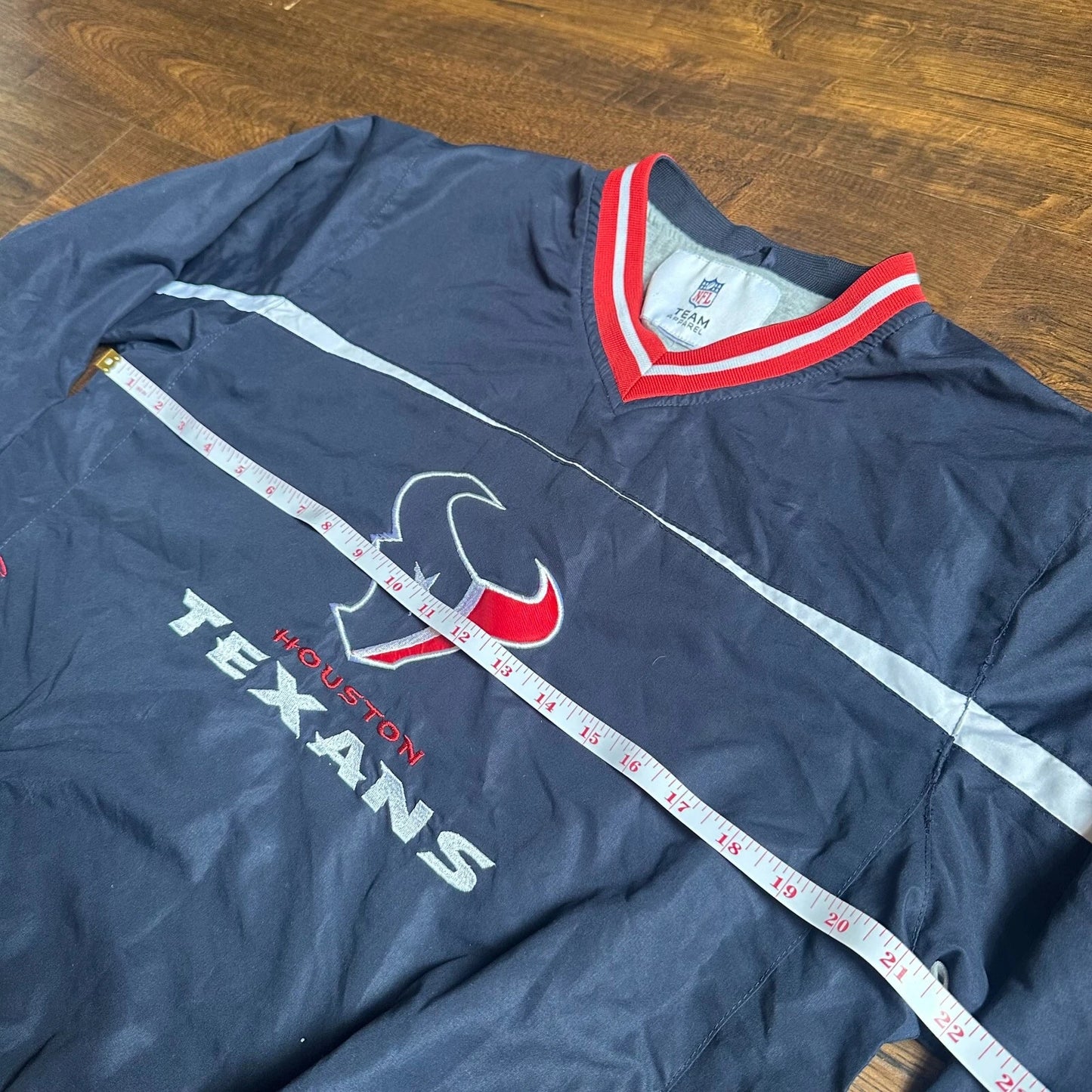 Vintage Houston Texans Jersey NFL Football Jacket Team Apparel Navy Blue S/M