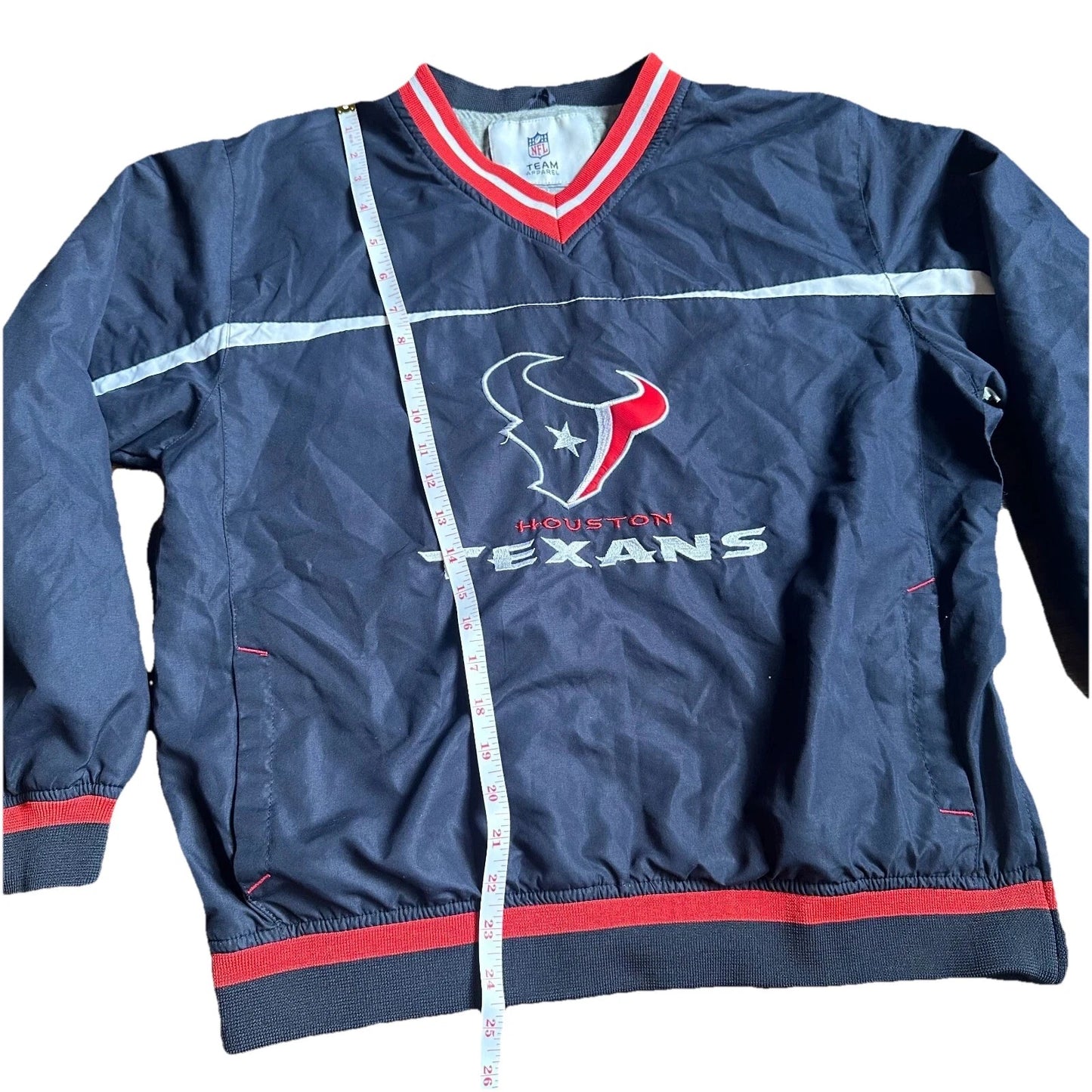 Vintage Houston Texans Jersey NFL Football Jacket Team Apparel Navy Blue S/M
