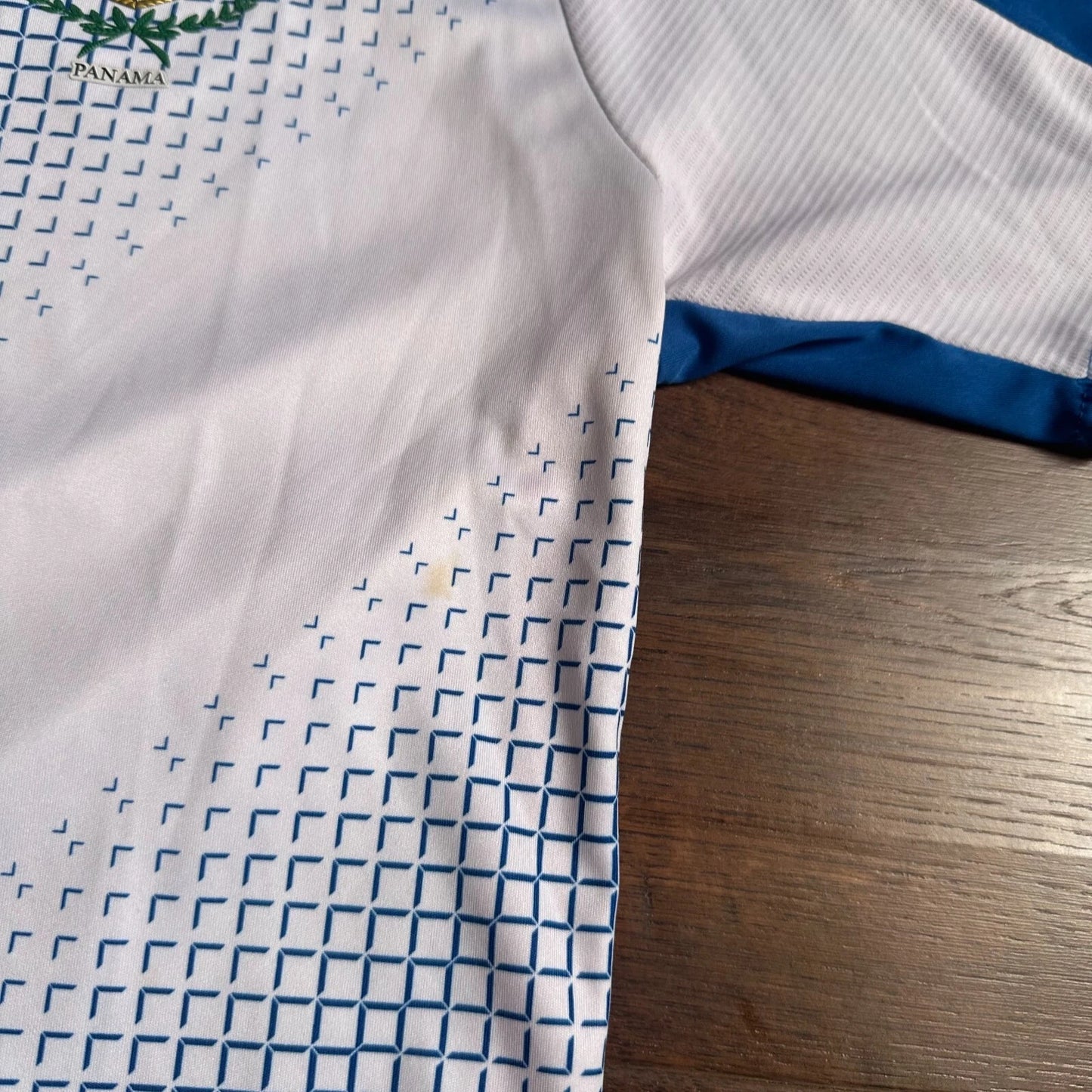 New Balance Mens White Panama FEPAFUT 2018-20 Home Football Soccer Jersey Large