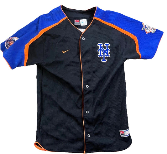 Nike New York Mets David Wright #5 Major League Baseball Button Up Rare Vintage
