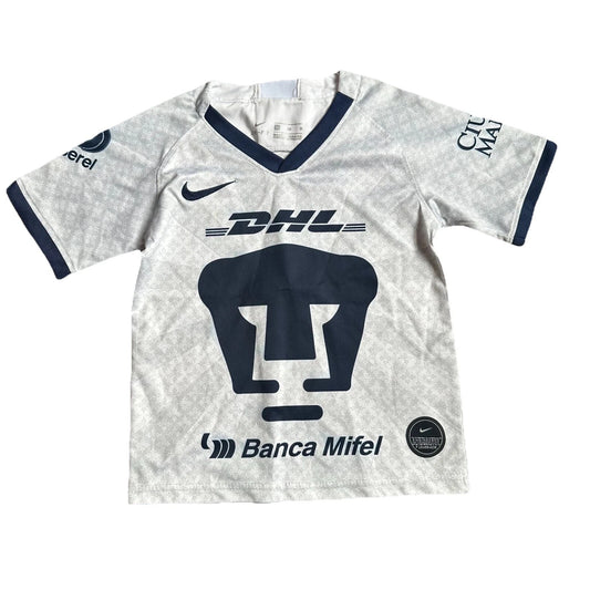 Nike Dri-Fit Kids White Pumas UNAM #5 Home 2019-2020 Football Shirt Size 20
