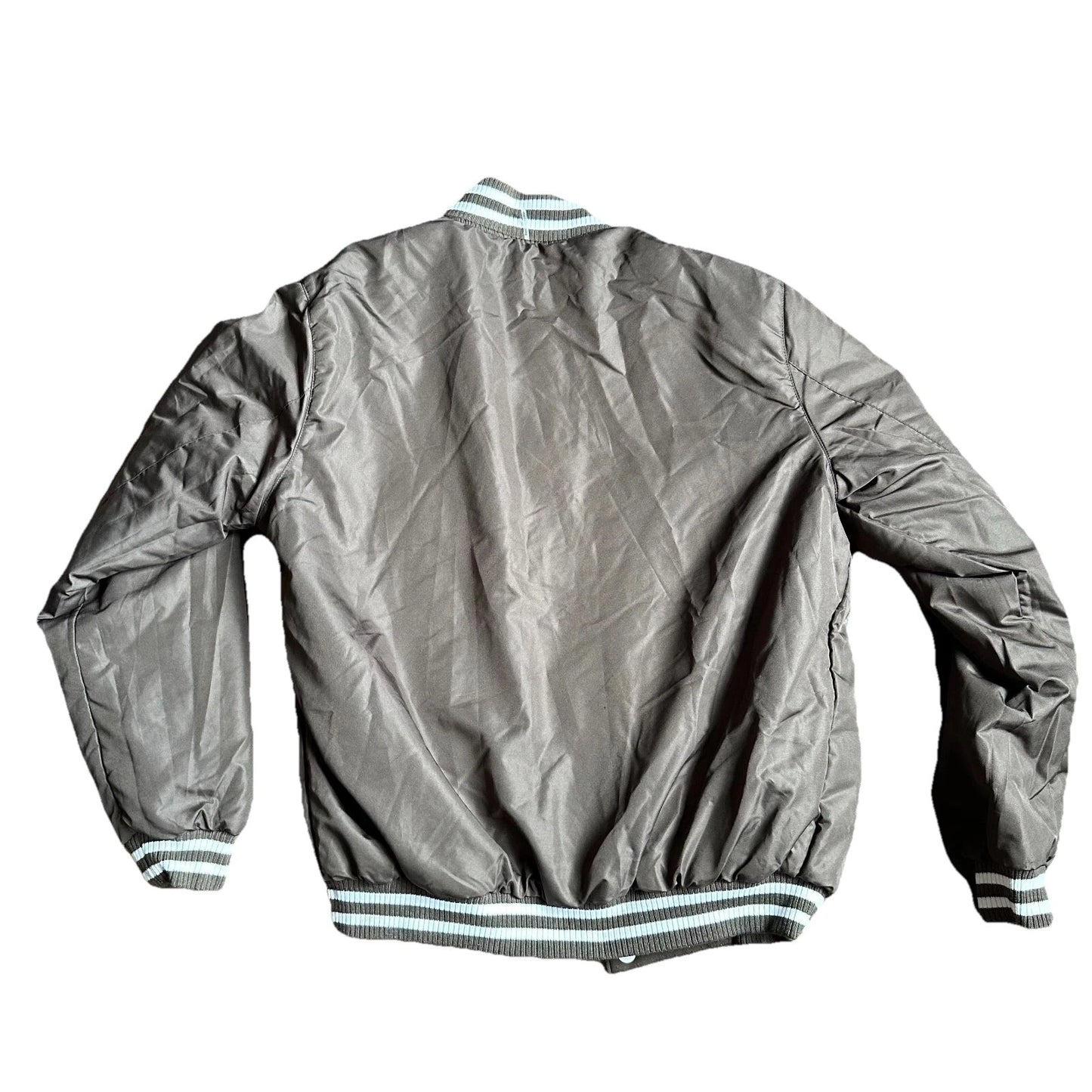 Dallas Cowboys Mens Brown/White Full-Zip Reversible Letterman NFL Jacket NFL